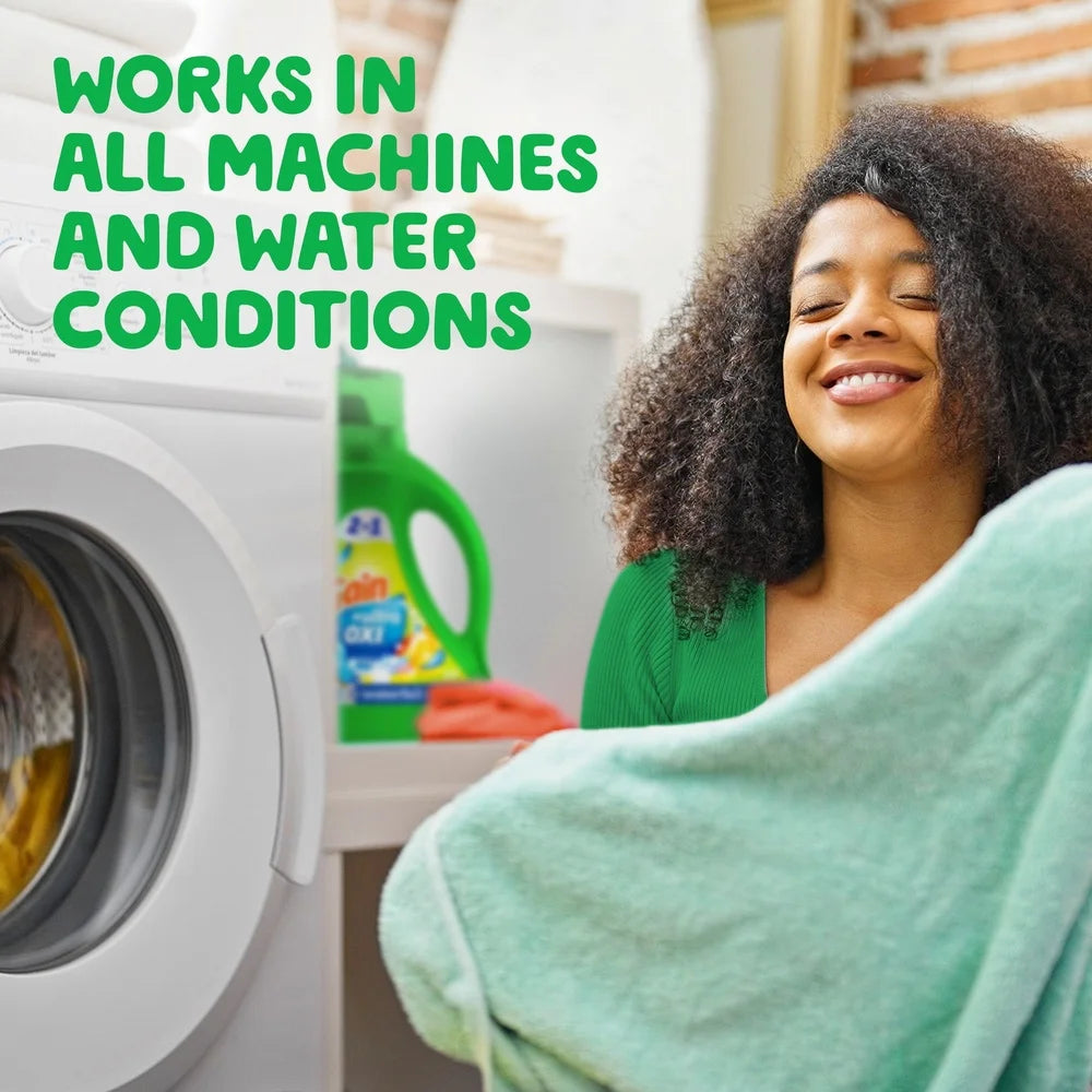 Ultra Oxi Liquid Laundry Detergent Waterfall Delight Scent 154 fl oz 107 Loads Stain Remover Odor Eliminator HE Compatible Cold