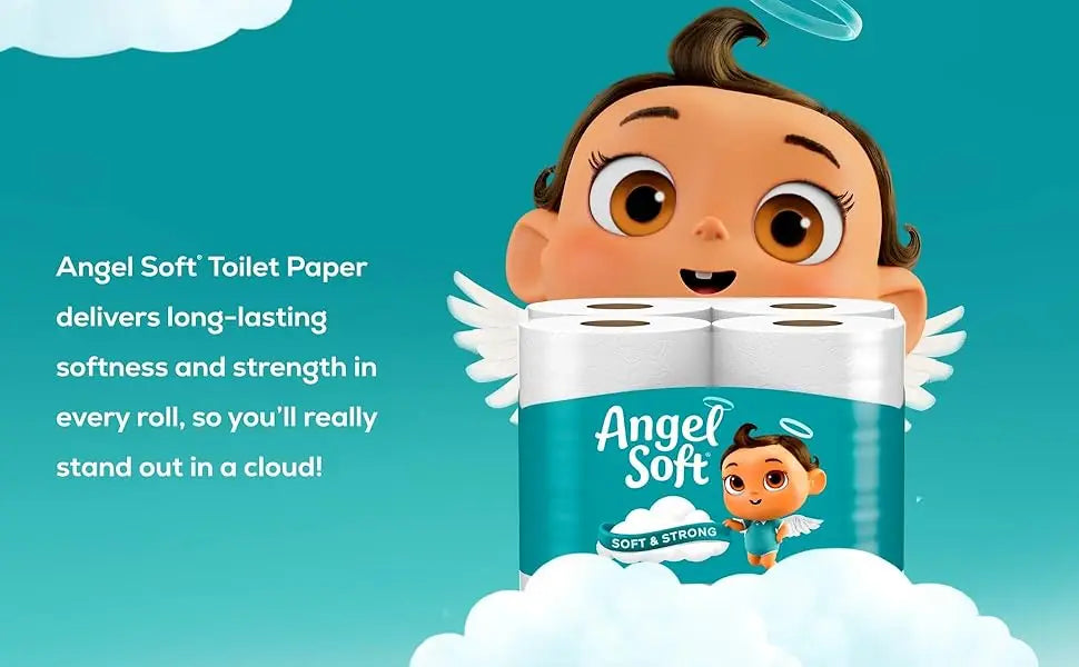 Soft Toilet Paper, 4/8/16/48 Mega Rolls = 16/32/64/192 Regular Rolls, Soft and Strong Toilet Tissue
