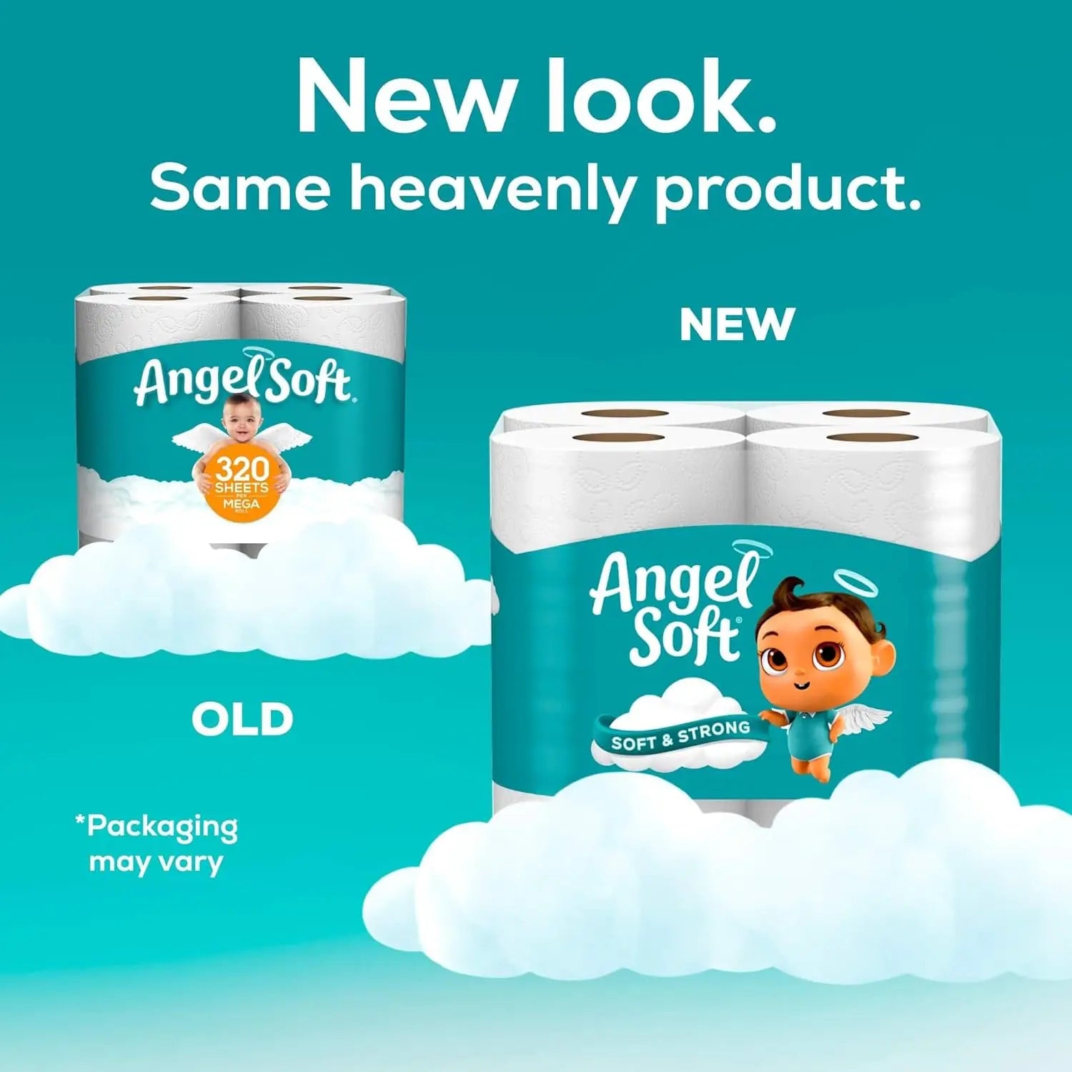 Soft Toilet Paper, 4/8/16/48 Mega Rolls = 16/32/64/192 Regular Rolls, Soft and Strong Toilet Tissue