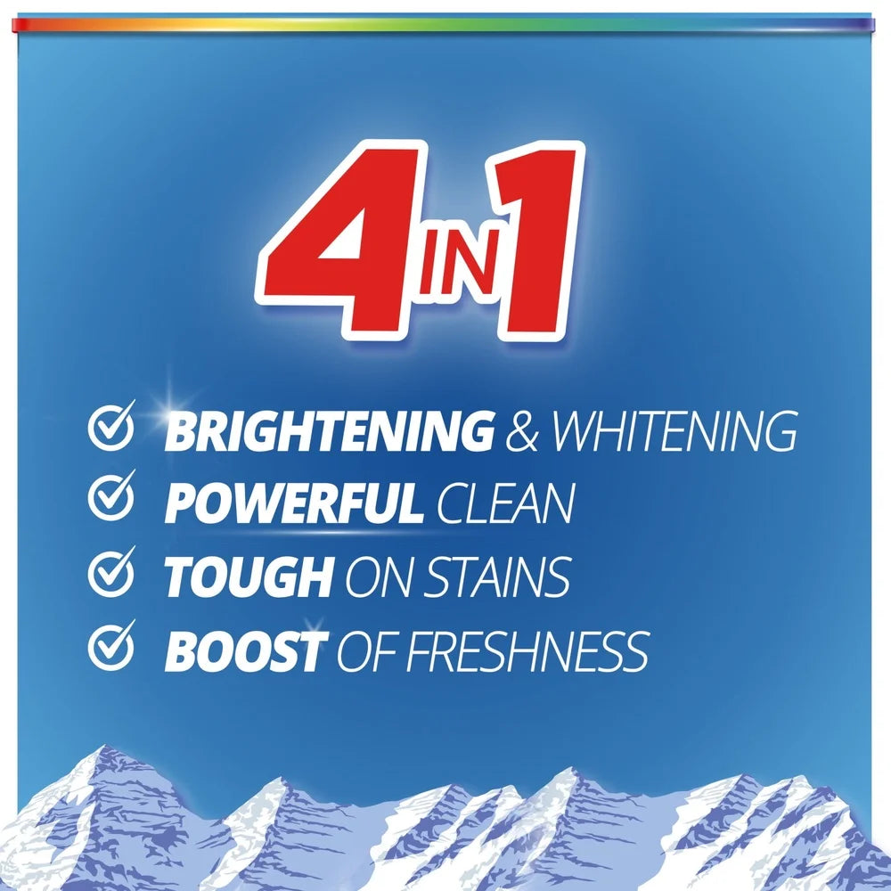 Liquid Laundry Detergent Mountain Breeze 250oz 192 Loads Stain Fighting Bright Clean Heavy Duty All Purpose Liquid Cleanser