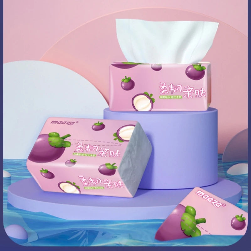 Facial Tissues Packs Pocket Paper Napkins Travel Size Mini Cute Print for Kid School Travel Camping Office Daily Use