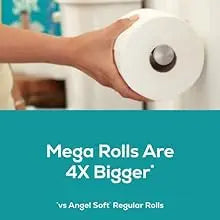 Soft Toilet Paper, 4/8/16/48 Mega Rolls = 16/32/64/192 Regular Rolls, Soft and Strong Toilet Tissue