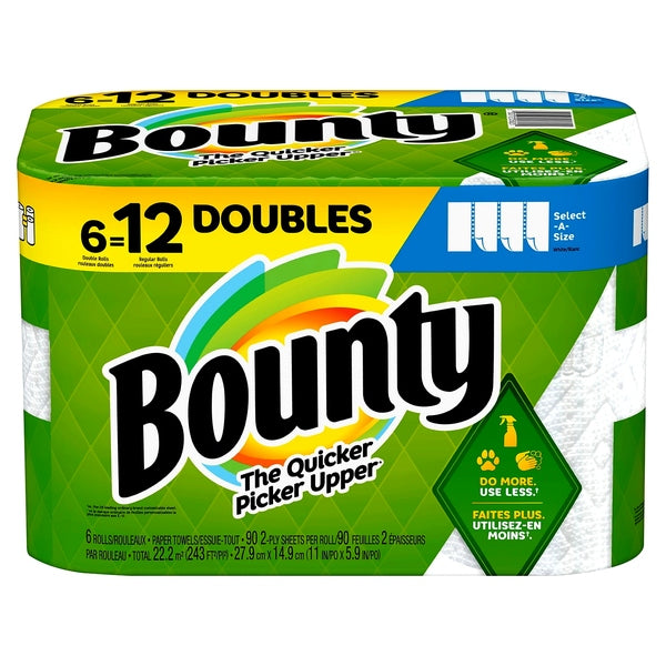 Bounty 6 pack select-a-size