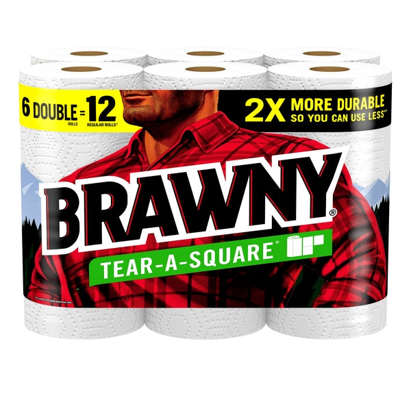 Brawny 6 pack paper towels
